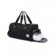 Promotion outdoor travel bags with side shoes pocket and inside multi function pockets
