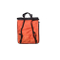 A nylon drawstring backpack with a printed logo, ideal for sports and promotional purposes