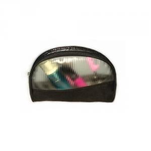 Small transparent pvc material carry cosmetic bags with zipper