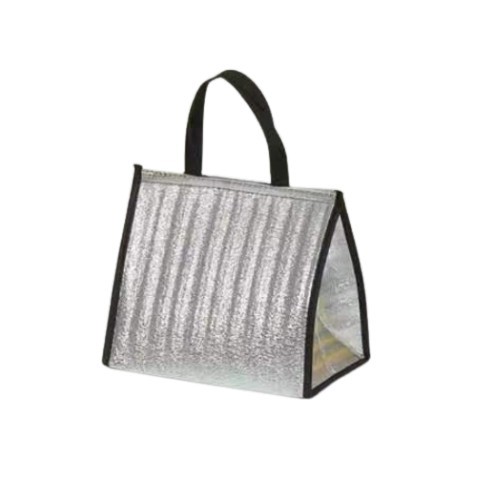 Insulated bags with an outer layer of aluminum foil for maintaining food temperature and freshness