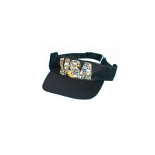 Promote outdoor sports with sun visor caps featuring customized printed logos.