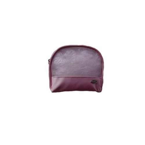 Customized pink satin nylon pvc mesh outdoor hand-carry storage three-piece zipper makeup storage bag set