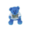 Customizable blue teddy bear stuffed animals for kids with t-shirts and plastic pellet filling