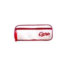 Promote your brand with logo printing on an enamel PVC pencil pouch featuring a front zipper pocket