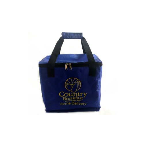 Customizable thermal picnic bag to keep food hot or cold, with option for printed logos