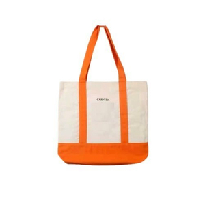 Bags with cotton handles made of cotton are a practical choice for carrying items by hand