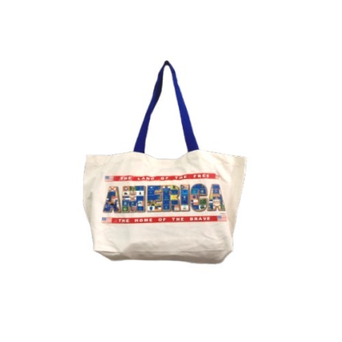 Customize cotton shopping bags with long handles and logos for promotions
